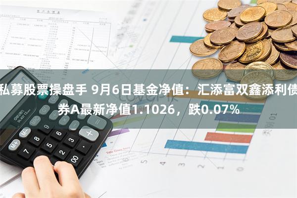 私募股票操盘手 9月6日基金净值：汇添富双鑫添利债券A最新净值1.1026，跌0.07%