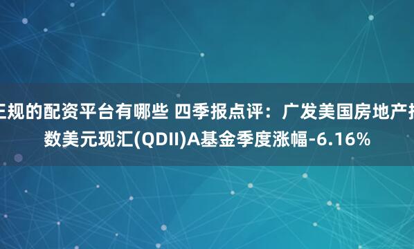 正规的配资平台有哪些 四季报点评：广发美国房地产指数美元现汇(QDII)A基金季度涨幅-6.16%