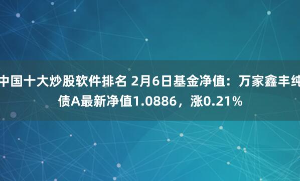 中国十大炒股软件排名 2月6日基金净值：万家鑫丰纯债A最新净值1.0886，涨0.21%